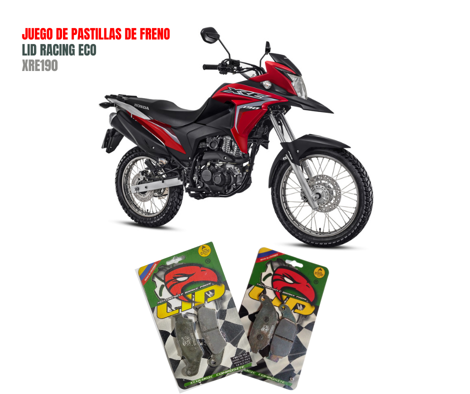 Juego de pastillas de freno LID XRE190
