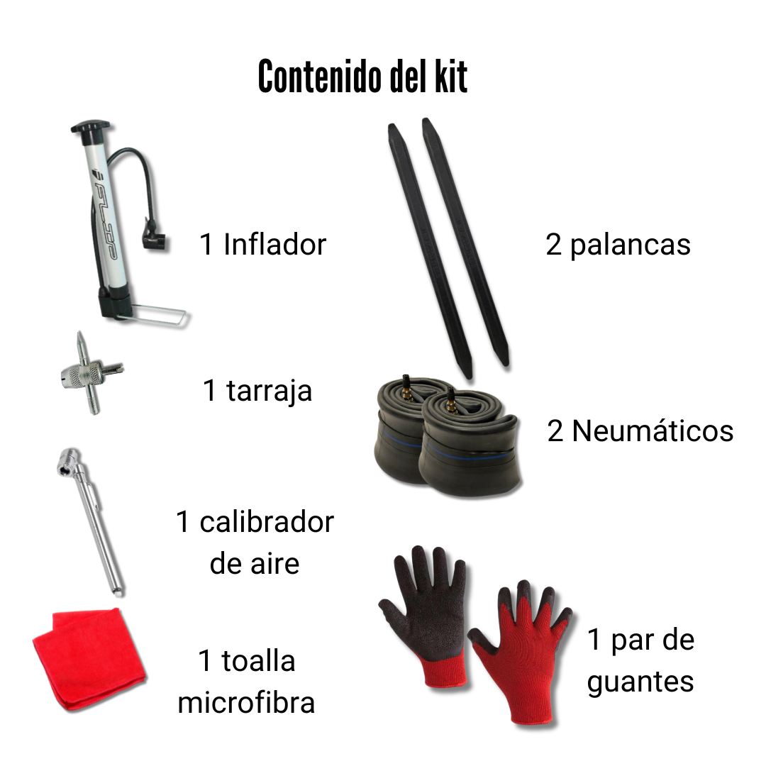 Kit para cambio de neumático